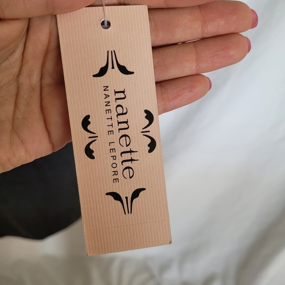 NWT Nanette Lepore Charcoal Zip Dress - Picture 5 of 7